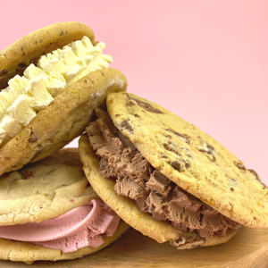 Ice Cream Cookie Sandwich Serving Idea